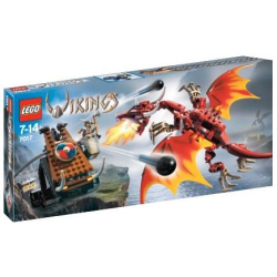 Viking Catapult versus the Nidhogg Dragon (7017)