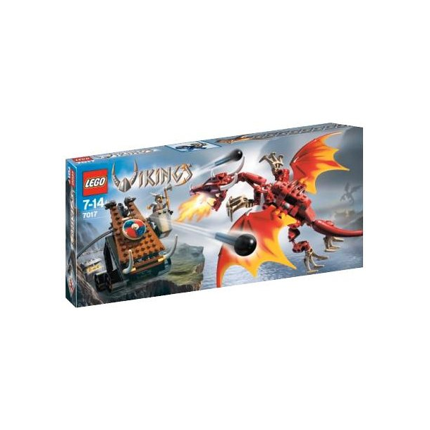 Viking Catapult versus the Nidhogg Dragon (7017)