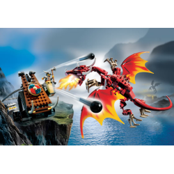 Viking Catapult versus the Nidhogg Dragon (7017)
