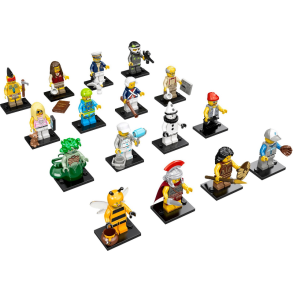 Series 10 - komplet st - 16 minifigurer (71001S)
