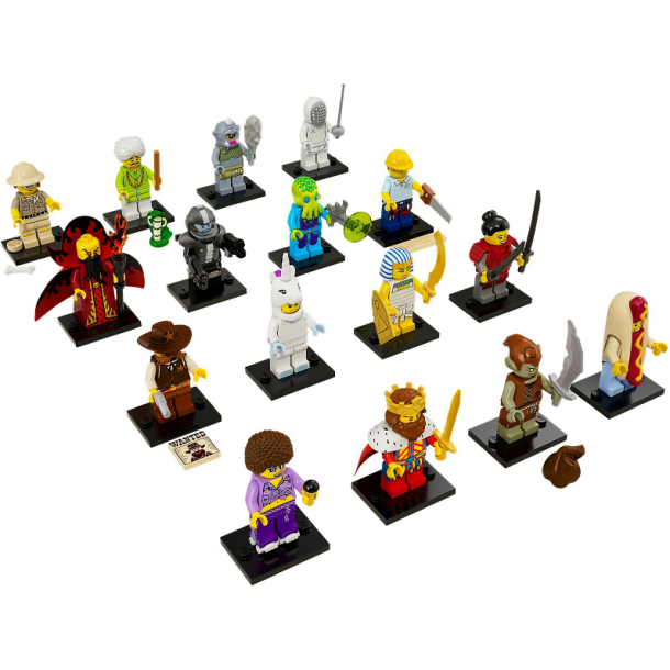 Series 13 - komplet st - 16 minifigurer (71008S)
