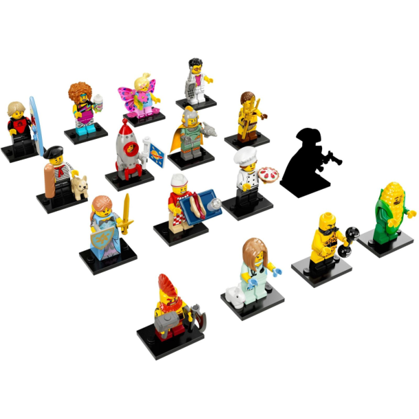 Series 17 - komplet s�t - 16 minifigurer (71018S)