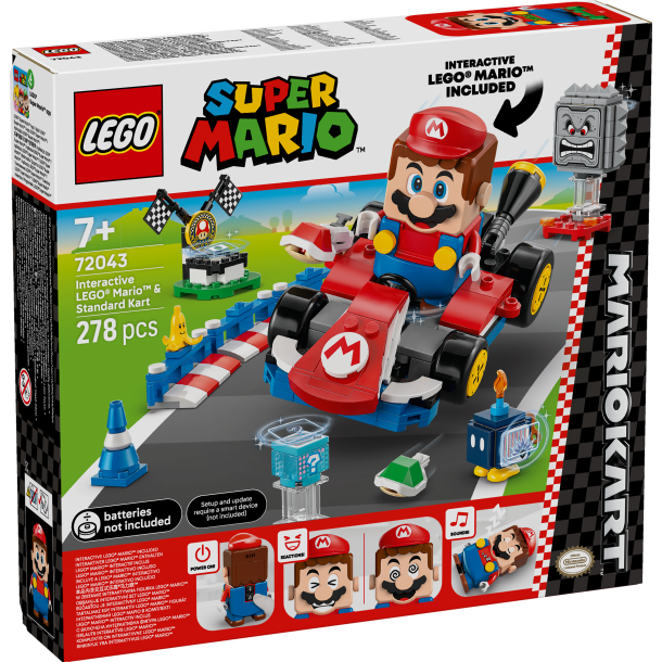 Mario Kart  Interaktiv LEGO Mario og Standard Kart (72043)