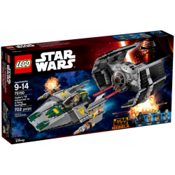 Vader's TIE Advanced vs. A-Wing Starfighter (75150)