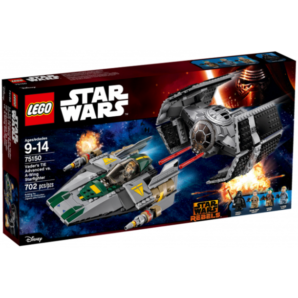 Vader's TIE Advanced vs. A-Wing Starfighter (75150)