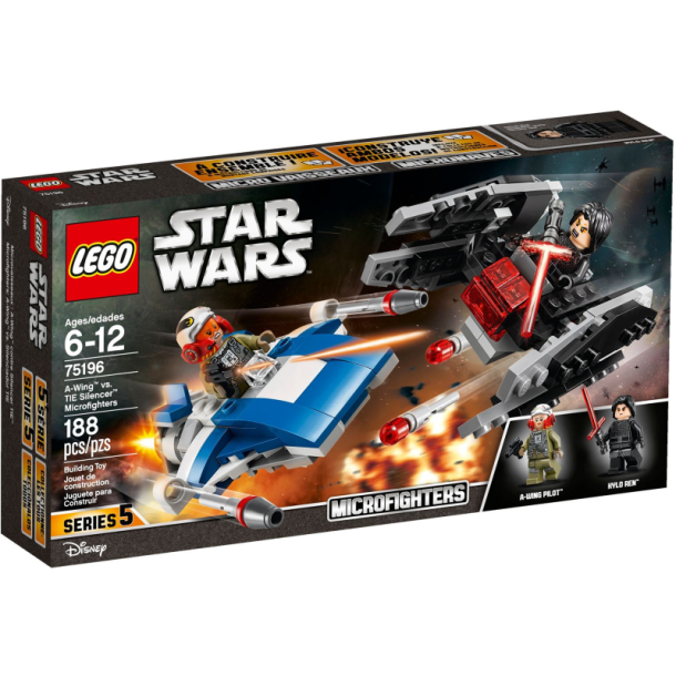 A-Wing vs. TIE Silencer Microfighters (75196)