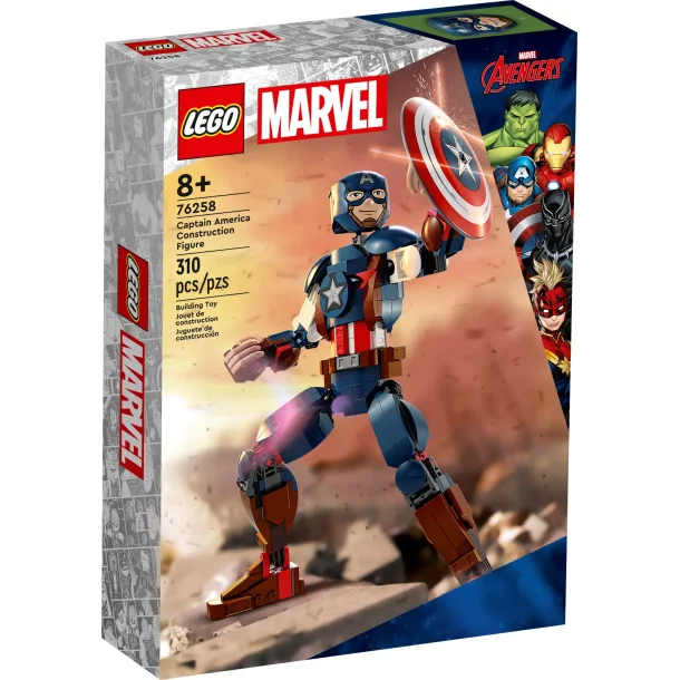 Byg-selv Figur af Captain America (76258)
