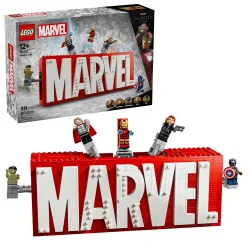 MARVEL-logo og minifigurer (76313)