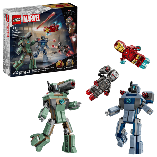 Iron Man og War Machine mod Hammer-droner (76320)