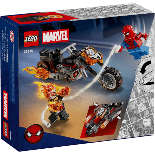 Spider-Man mod Ghost Rider p� motorcykel (76335)