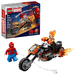 Spider-Man mod Ghost Rider p� motorcykel (76335)