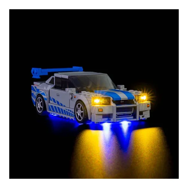 LEGO Nissan Skyline GT-R (R34) Light Kit for #76917