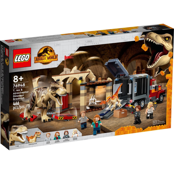 T. rex &amp; Atrociraptor Dinosaur Breakout (76948)