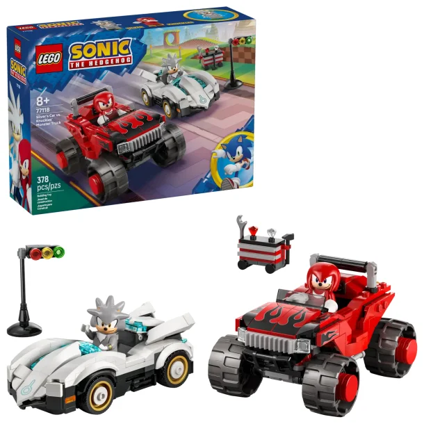 Silvers bil mod Knuckles' monstertruck (77118)