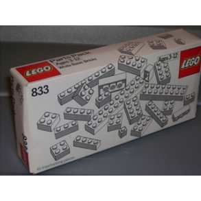 833 - White Bricks and Parts Pack
