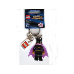 Batgirl Key Chain with Lego Logo Tile (851005)