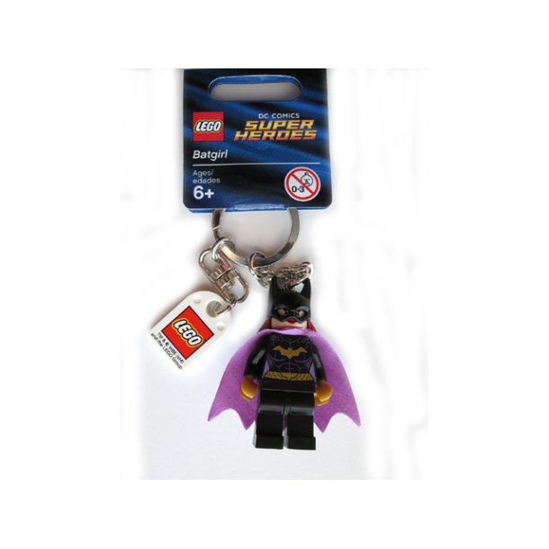 Batgirl Key Chain with Lego Logo Tile (851005)