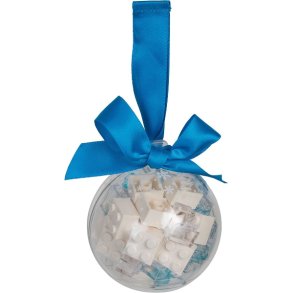 Holiday Ornament /Julekugle med hvide klodser (851358)