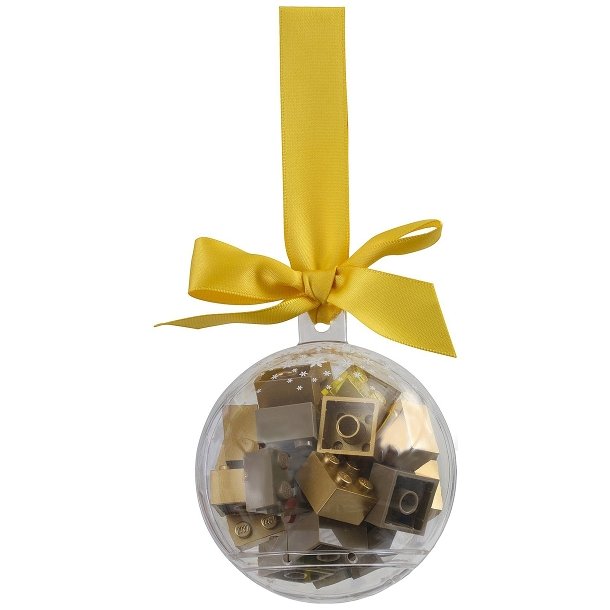 Holiday Ornament / Bauble with Gold Bricks (853345)