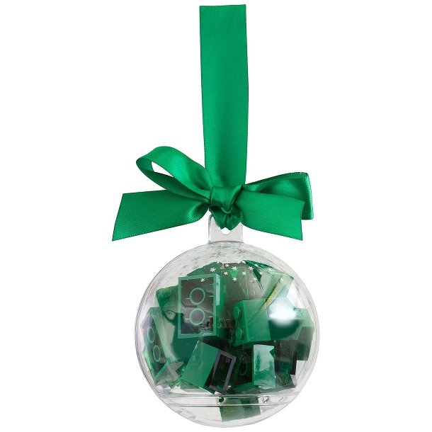 Holiday Ornament/ Julekugle med gr�nne klodser (853346)
