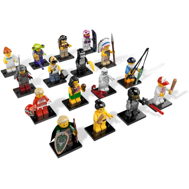Series 3 - komplet st - 16 minifigurer (8803S)