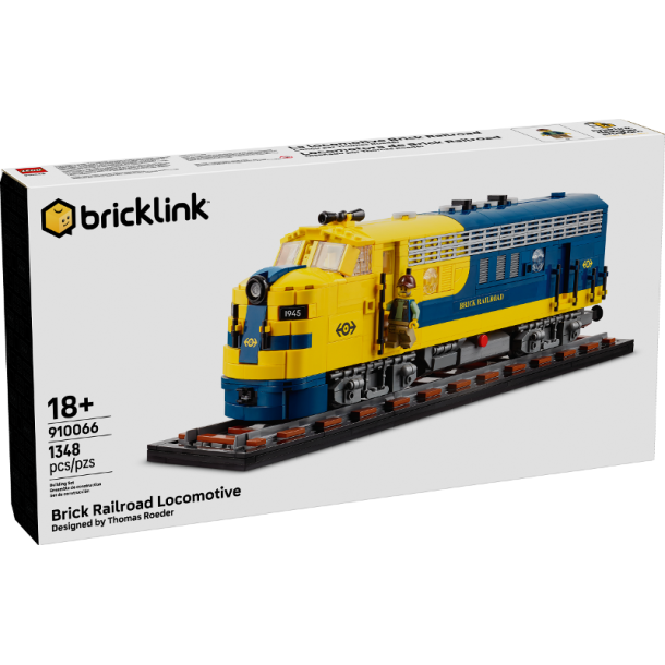 Brick Railroad Locomotive (910066)