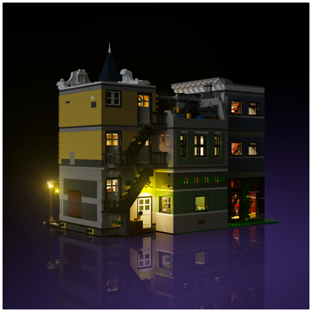 LMB 2.0 Light Kit for LEGO Assembly Square #10255