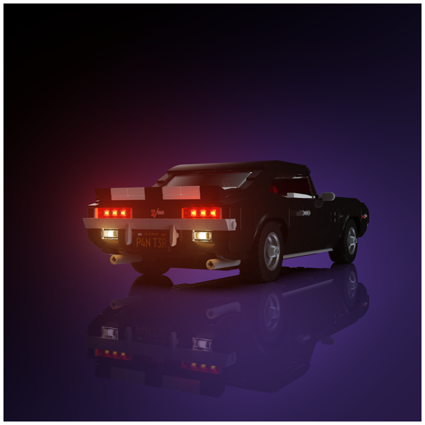 LMB 2.0 Light Kit for LEGO Chevrolet Camaro Z28 #10304