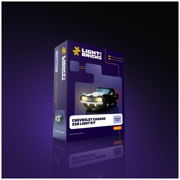 LMB 2.0 Light Kit for LEGO Chevrolet Camaro Z28 #10304