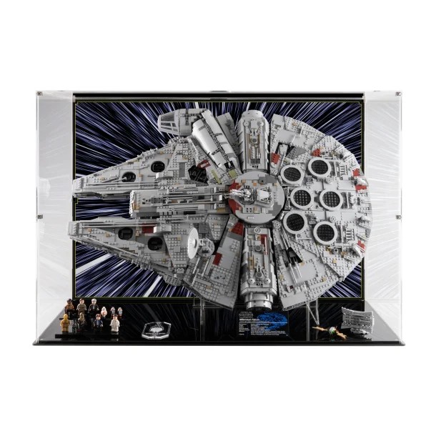 Display Case for UCS Millennium Falcon - "Light Speed" background (75192)