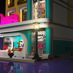 LMB 2.0 Light Kit for LEGO Downtown Diner #10260