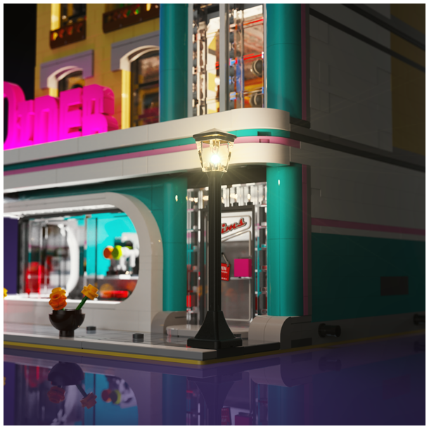 LMB 2.0 Light Kit for LEGO Downtown Diner #10260