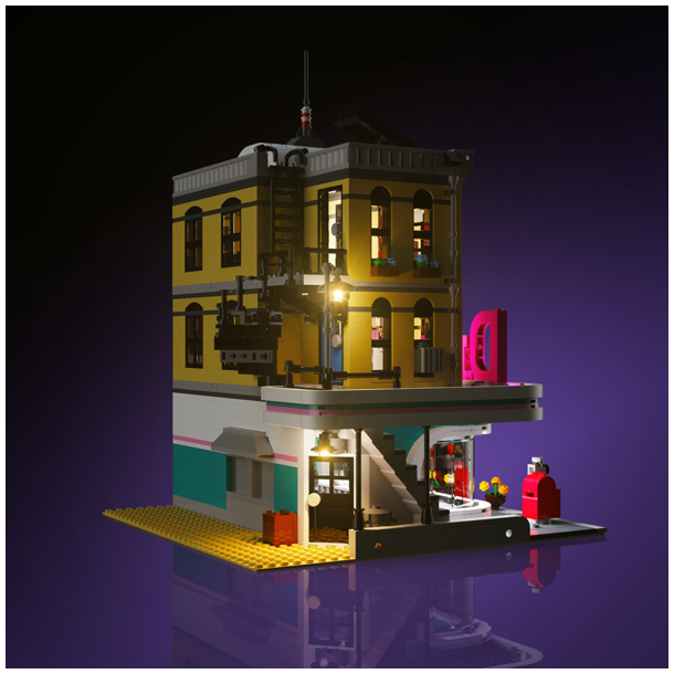 LMB 2.0 Light Kit for LEGO Downtown Diner #10260