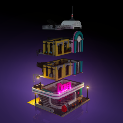 LMB 2.0 Light Kit for LEGO Downtown Diner #10260