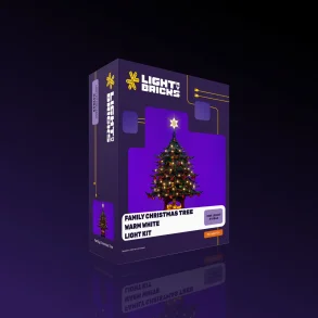 LMB 2.0 Light Kit for LEGO Family Christmas Tree Decoration #41843 WARM WHITE