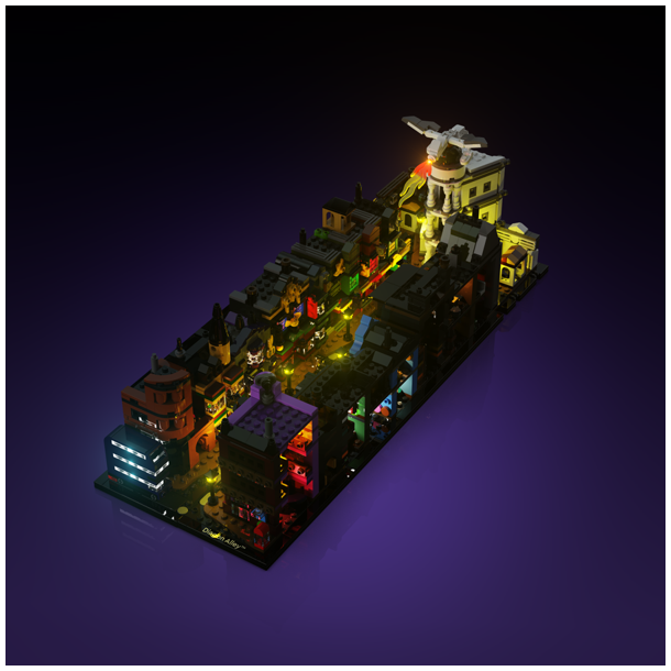 LMB 2.0 Light Kit for LEGO Diagon Alley Wizarding Shops #76444