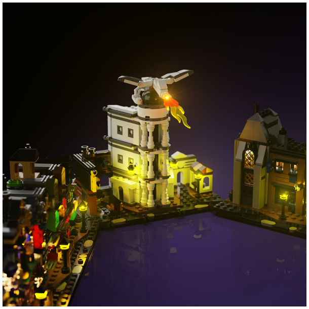 LMB 2.0 Light Kit for LEGO Diagon Alley Wizarding Shops #76444