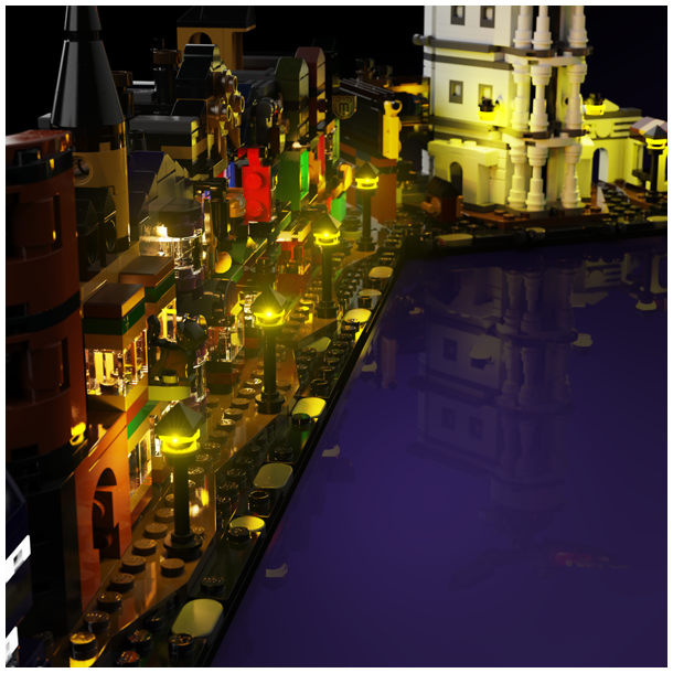 LMB 2.0 Light Kit for LEGO Diagon Alley Wizarding Shops #76444