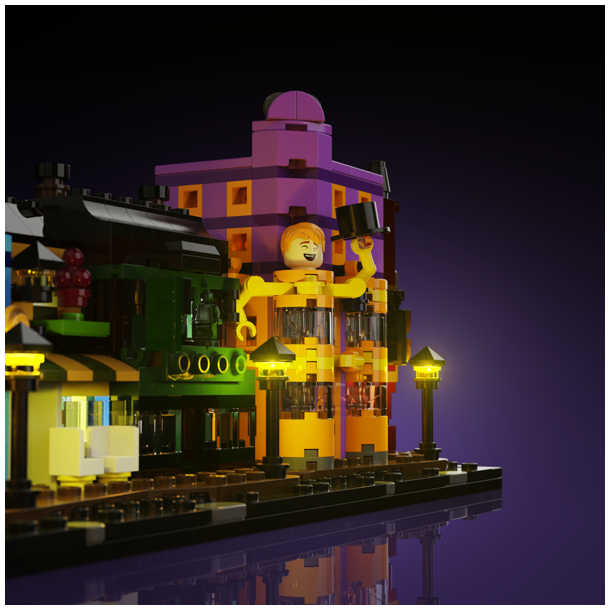 LMB 2.0 Light Kit for LEGO Diagon Alley Wizarding Shops #76444