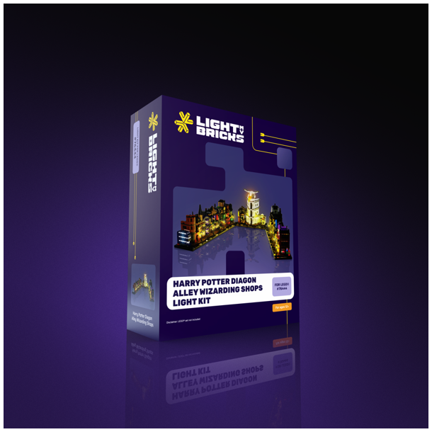 LMB 2.0 Light Kit for LEGO Diagon Alley Wizarding Shops #76444