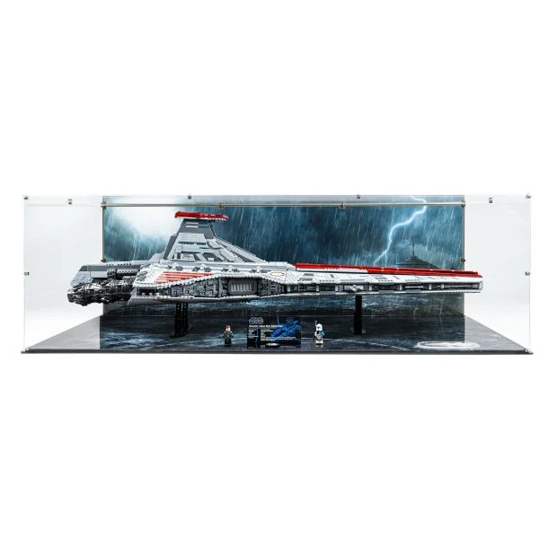 Display case for Venator-Class Republic Attack Cruiser (75367) - Angled