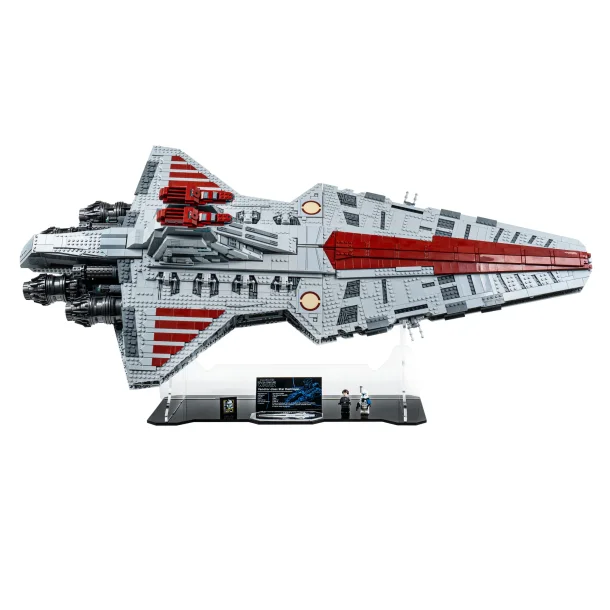 Display case for Venator-Class Republic Attack Cruiser (75367) - Angled