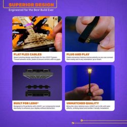 LMB 2.0 Light Kit for LEGO Tudor Corner #10350