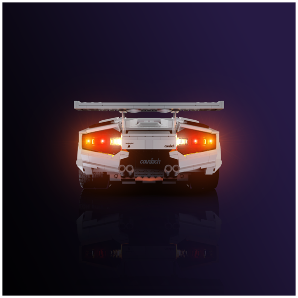 LMB 2.0 Light Kit for LEGO Lamborghini Countach 5000 Quattrovalvole #10337