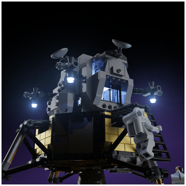 LMB 2.0 Light Kit for LEGO NASA Apollo 11 Lunar Lander #10266