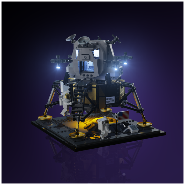 LMB 2.0 Light Kit for LEGO NASA Apollo 11 Lunar Lander #10266