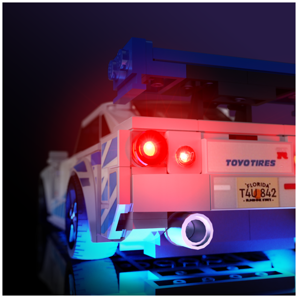 LMB 2.0 Light Kit for LEGO 2 Fast 2 Furious Nissan Skyline GT-R (R34) #76917