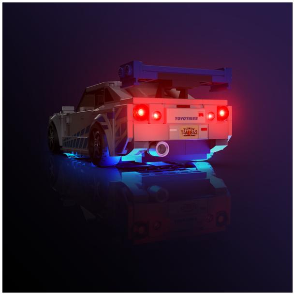 LMB 2.0 Light Kit for LEGO 2 Fast 2 Furious Nissan Skyline GT-R (R34) #76917