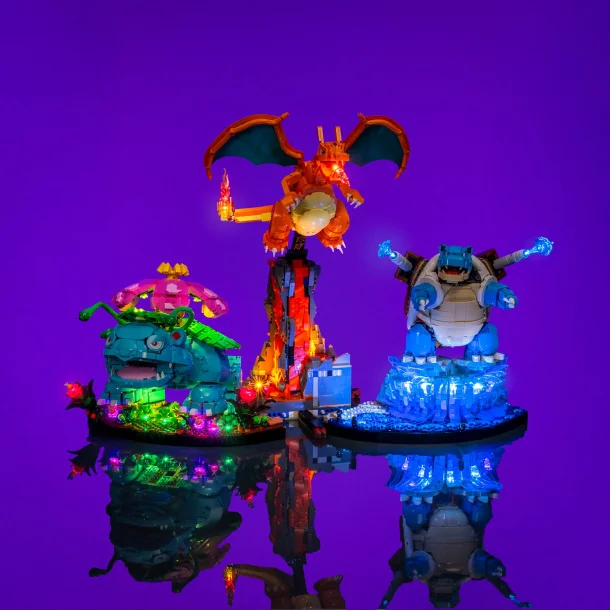 LMB 2.0 Light Kit for LEGO Venusaur, Charizard And Blastoise #72153