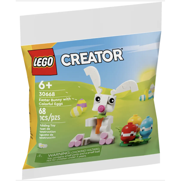 Pskehare med farverige g polybag (30668)